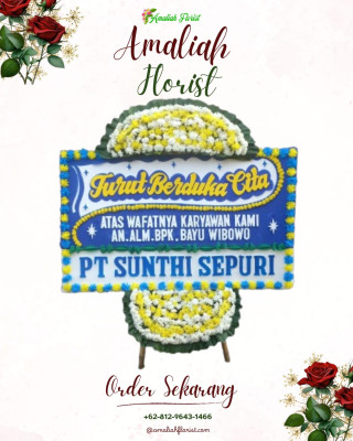 Papan Bunga Duka di Kalitengah